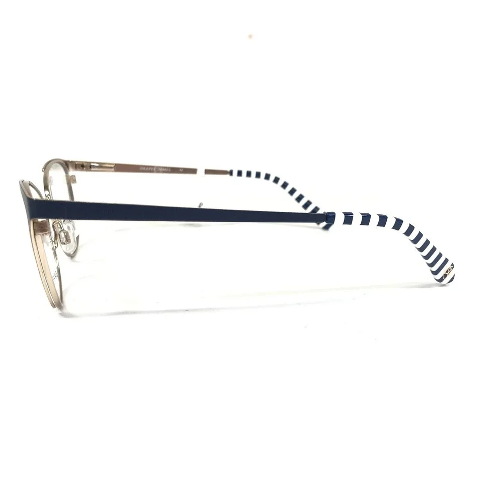 Draper James Eyeglasses Frames DJ5016 717 GOLD Blue Cat Eye Full Rim 53-16-135